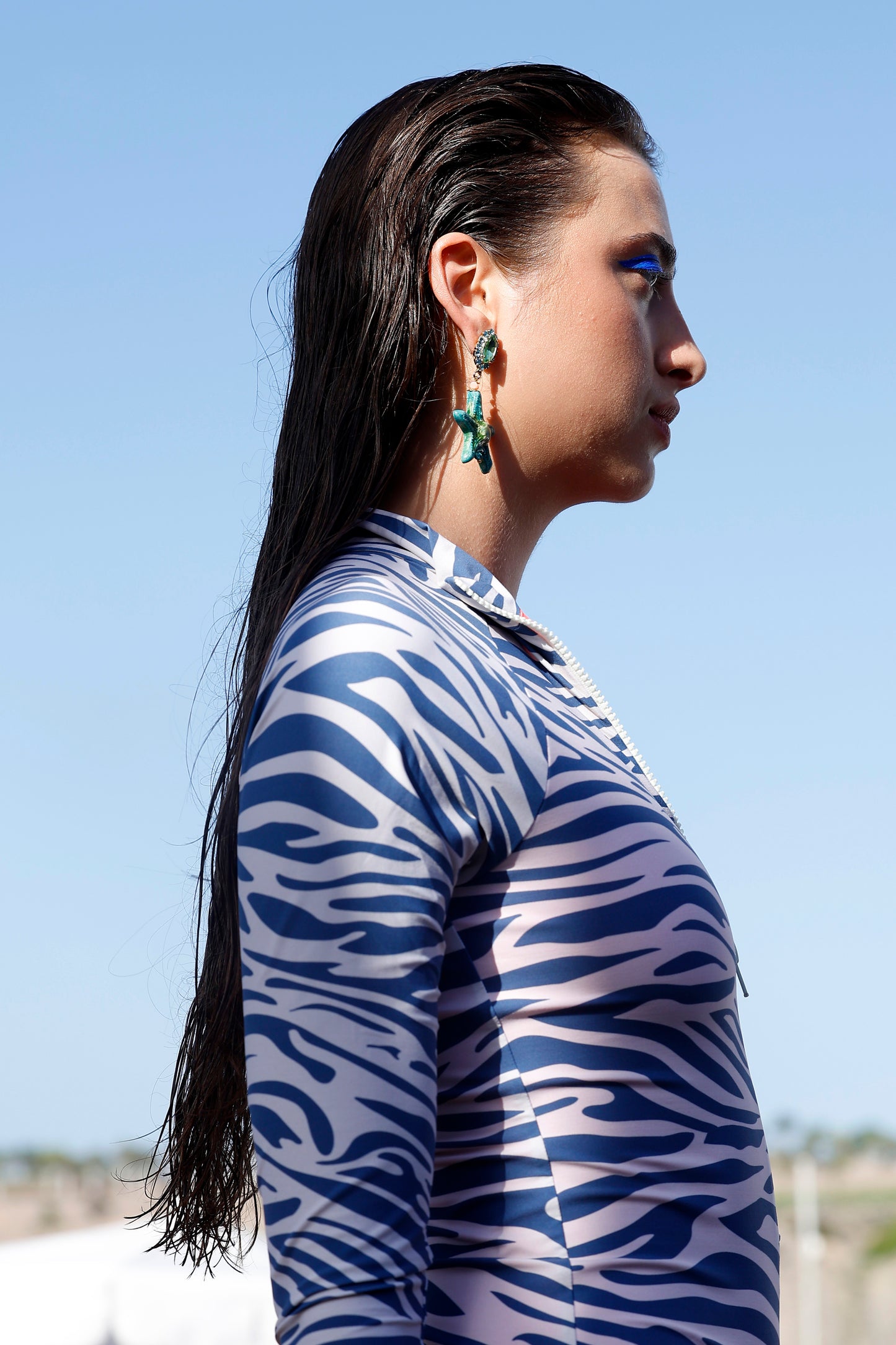 Long Sleeve Swimsuit Metis Zebra