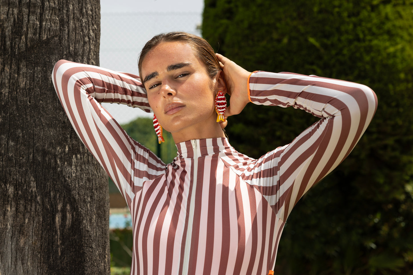 Long Sleeve Swimsuit Metis Chocolate
