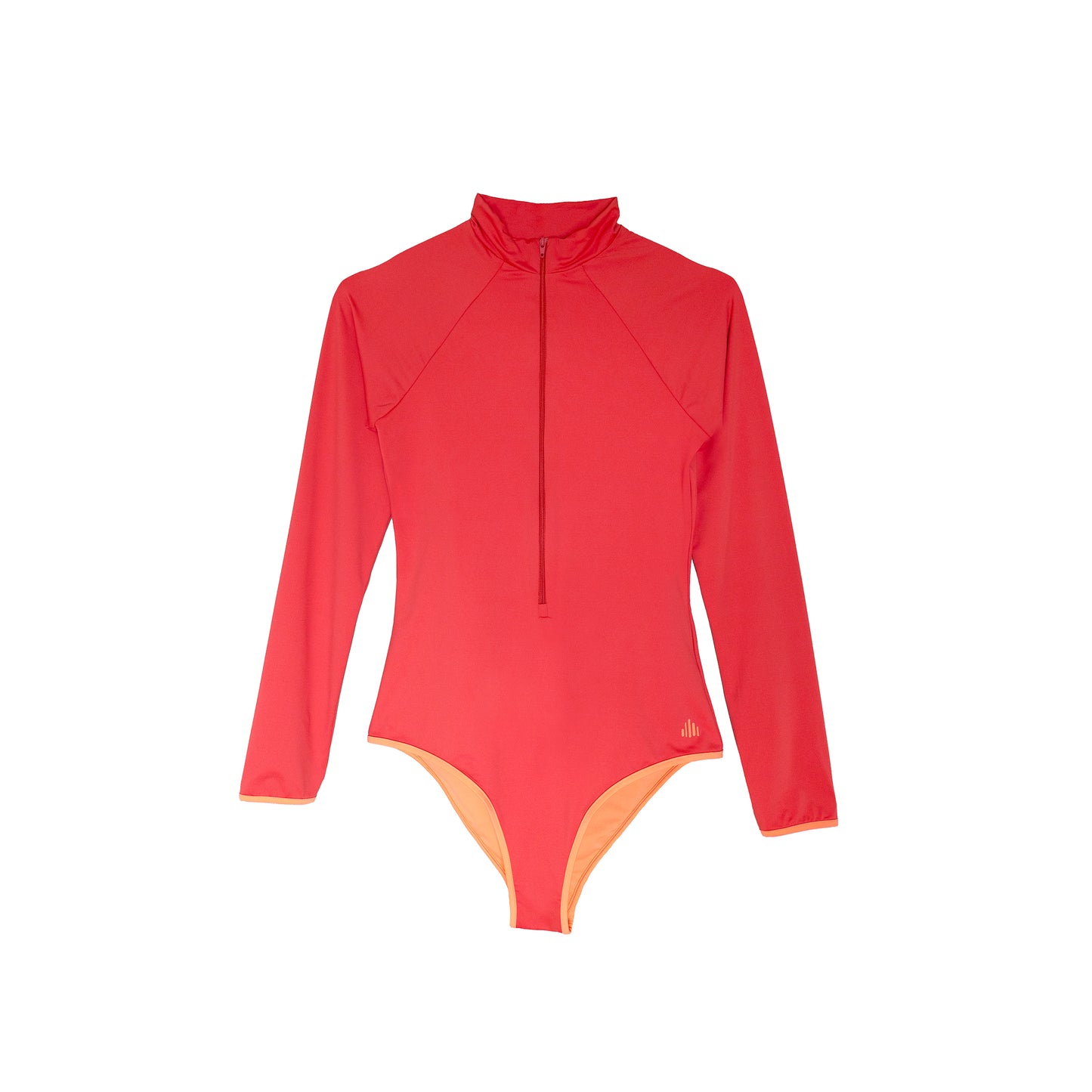 Metis Long Sleeve Swimsuit - Coral